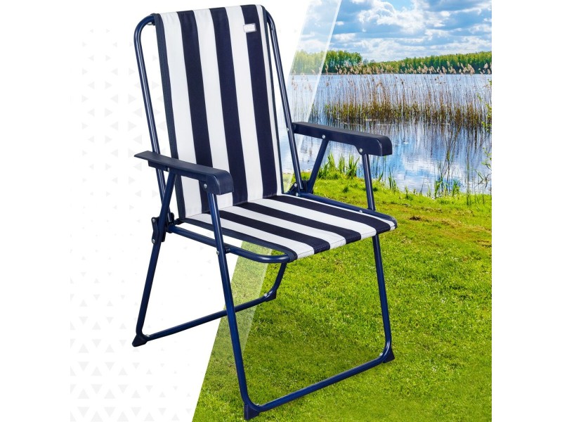 подплатен къмпинг стол Aktive Раиран Бял Морско син 43 x 85 x 47 cm (4 броя) NaN от | techMAG.bg подплатен къмпинг стол Aktive Раиран Бял Морско син 43 x 85 x 47 cm (4 броя) NaN – BB Сгъваеми столове