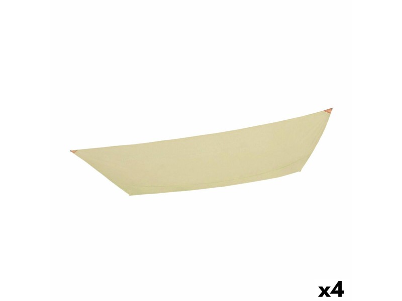 Сянка платна Aktive Триъгълна Сметана 200 x 0,5 x 300 cm (4 броя) NaN –  BB Сянка платна