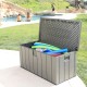 Градински съндък за съхранение Lifetime Кафяв 570 L 150 x 69 x 72 cm Стомана Пластмаса NaN –  BB Градински сандъци