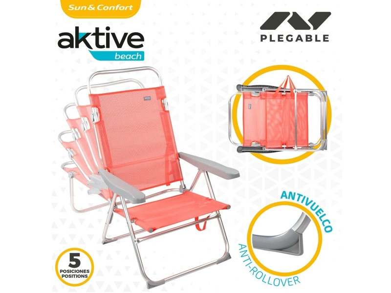подплатен къмпинг стол Aktive Flamingo Корал 48 x 99 x 57 cm (4 броя) NaN от | techMAG.bg подплатен къмпинг стол Aktive Flamingo Корал 48 x 99 x 57 cm (4 броя) NaN – BB Сгъваеми столове