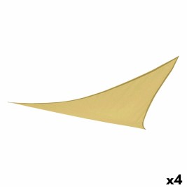 Сянка платна Aktive Сметана 500 x 0,3 x 500 cm Триъгълна (4 броя)