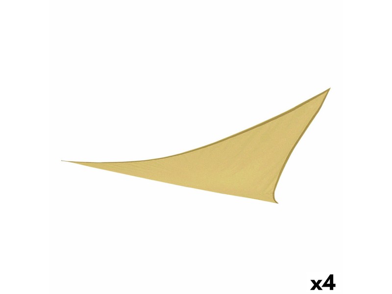 Сянка платна Aktive Сметана 500 x 0,3 x 500 cm Триъгълна (4 броя) NaN –  BB Сянка платна