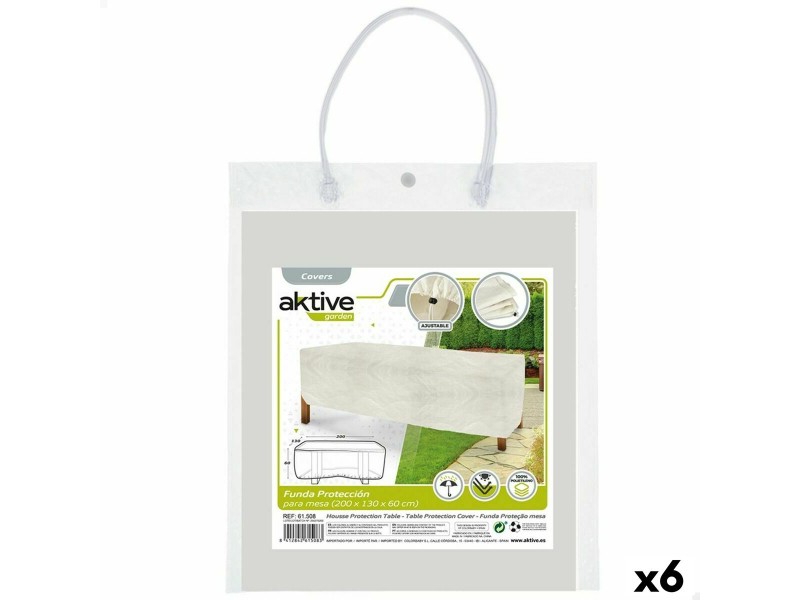 Защитен калъф Aktive Маси полиетилен 200 x 60 x 130 cm (6 броя) NaN –  BB Маси