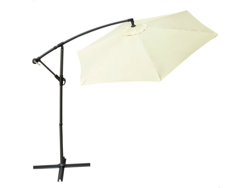 Päikesevari Aktive BANANA 270 x 268 x 270 cm Ø 270 cm Алуминий Сметана NaN –  BB Чадъри