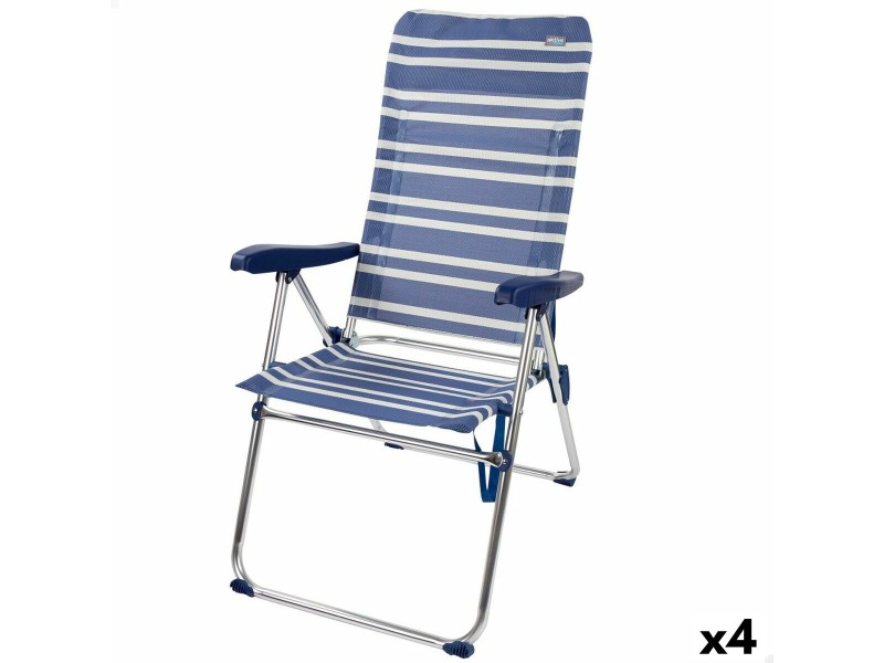 подплатен къмпинг стол Aktive Mykonos 47 x 108 x 66 cm (4 броя) NaN –  BB Сгъваеми столове