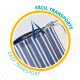 подплатен къмпинг стол Aktive Mykonos 47 x 108 x 66 cm (4 броя) NaN –  BB Сгъваеми столове