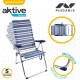 подплатен къмпинг стол Aktive Mykonos 47 x 108 x 66 cm (4 броя) NaN –  BB Сгъваеми столове