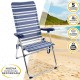 подплатен къмпинг стол Aktive Mykonos 47 x 108 x 66 cm (4 броя) NaN –  BB Сгъваеми столове