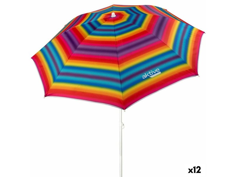 Чадър Aktive Многоцветен 180 x 185 x 180 cm (12 броя) NaN –  BB Чадъри