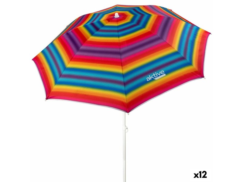 Чадър Aktive Многоцветен 180 x 185 x 180 cm (12 броя) NaN –  BB Чадъри