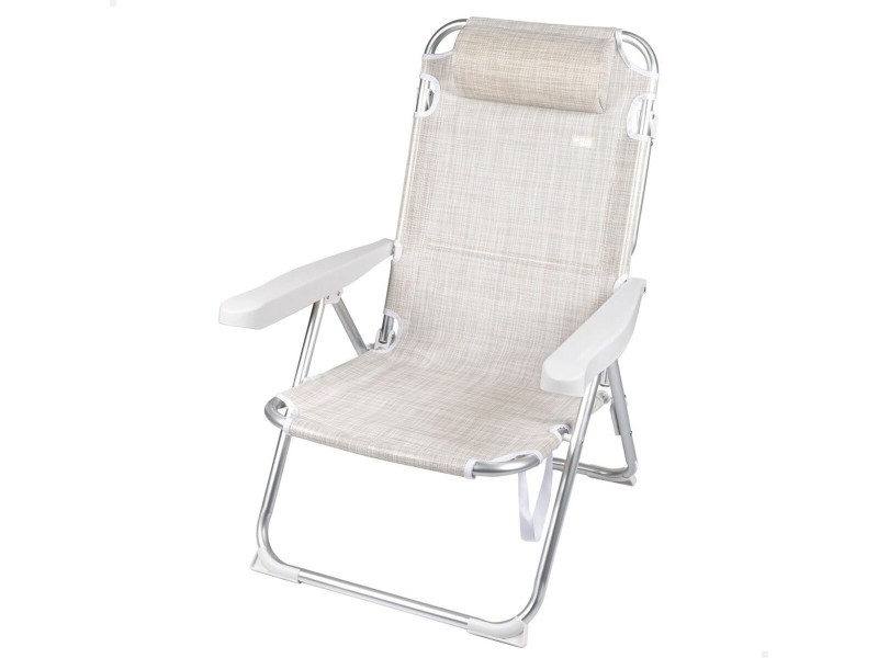 подплатен къмпинг стол Aktive Ibiza 48 x 90 x 60 cm (2 броя) NaN –  BB Сгъваеми столове