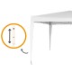 Беседка Aktive 300 x 250 x 300 cm Стомана Бял Пластмаса NaN –  BB Беседки
