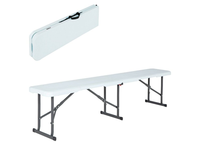 Пейка Lifetime Бял Сгъваем 183 x 42 x 29 cm NaN –  BB Банки