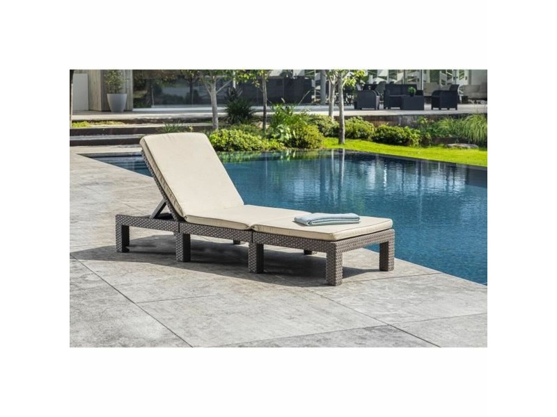 Lamamistool Allibert by KETER Daytona 195 x 65 x 25,5 cm Бежов NaN –  BB Шезлонги