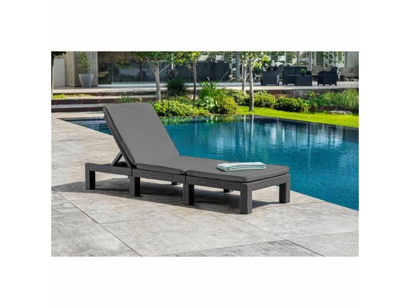 Lamamistool Allibert by KETER Daytona De Luxe 187 x 58 x 29 cm Сив NaN –  BB Шезлонги