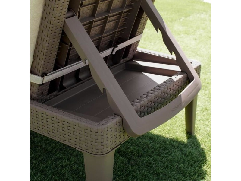 Lamamistool Algon Allibert Кафяв 187 x 58 x 29 cm NaN –  BB Шезлонги