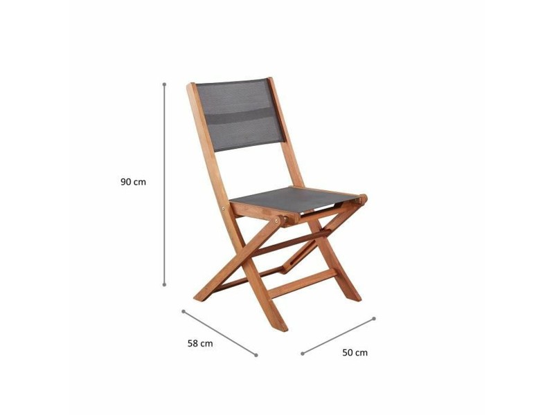Aiatool Acacia Сив (2 броя) NaN –  BB Градински столове за хранене