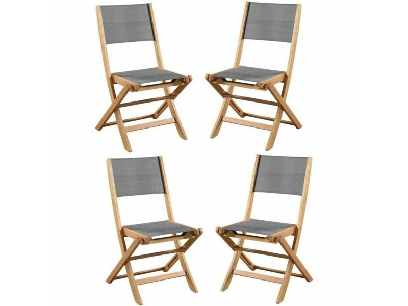 Aiatool Acacia Сив 50 x 57 x 90 cm (4 Части) NaN –  BB Градински столове за хранене