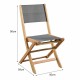 Aiatool Acacia Сив 50 x 57 x 90 cm (4 Части) NaN –  BB Градински столове за хранене