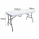 Сгъваема масичка ZJF152CZ 152 x 70 x 74 cm NaN –  BB Маси за пикник