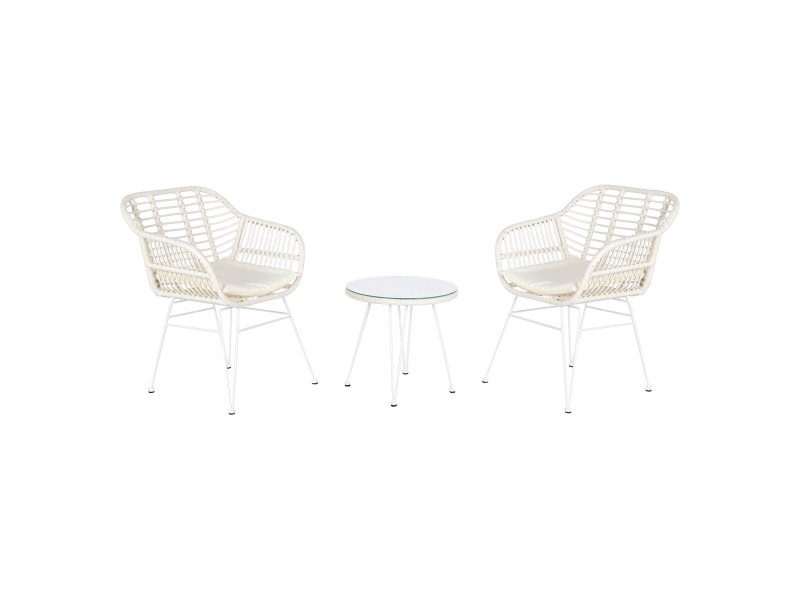 Комплект от маса с 2 стола DKD Home Decor 56 x 57,5 x 82 cm NaN –  BB Комплекти градински мебели