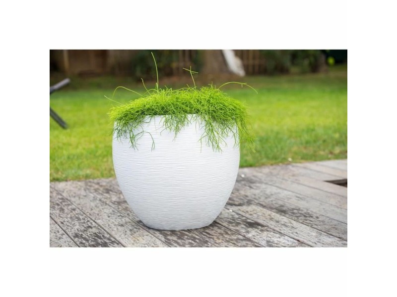 Саксия EDA Graphit Кръгъл Бял Ø 50 cm NaN –  BB Саксии