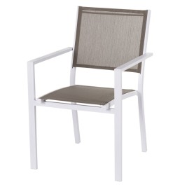 Aiatool Thais 55,2 x 60,4 x 86 cm Тъмнокафяв Алуминий Бял