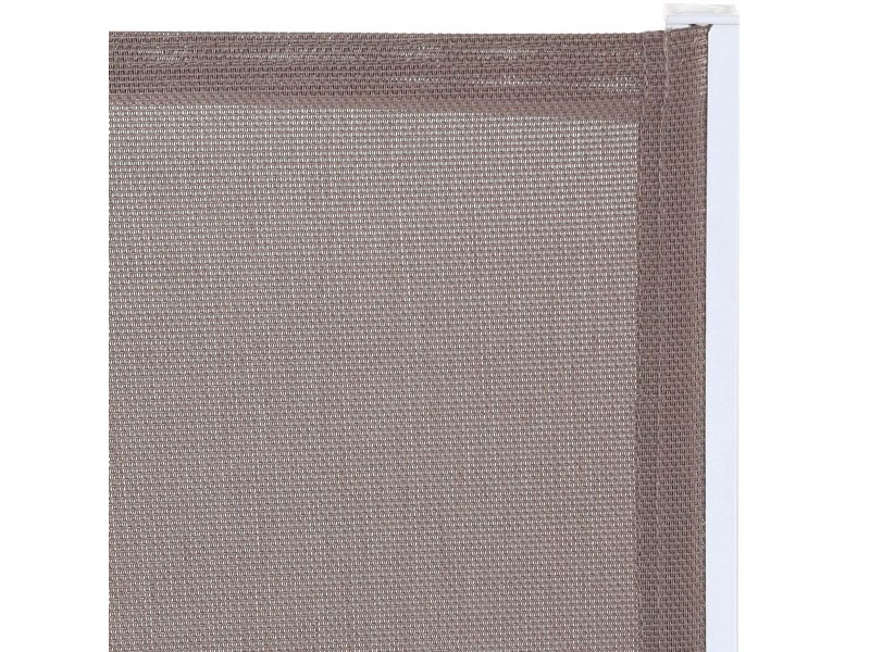 Aiatool Thais 55,2 x 60,4 x 86 cm Тъмнокафяв Алуминий Бял NaN –  BB Градински столове за хранене