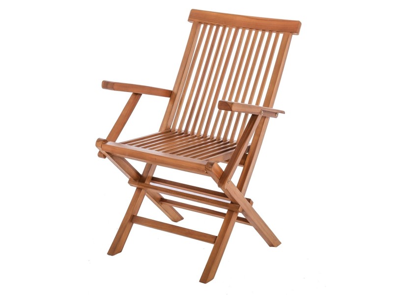 Aiatool Kayla 56 x 60 x 90 cm Естествен тиково дърво NaN –  BB Градински столове за хранене