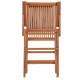 Aiatool Kayla 56 x 60 x 90 cm Естествен тиково дърво NaN –  BB Градински столове за хранене
