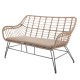 Градинско кресло Ariki 121 x 62 x 76 cm синтетичен ратан Стомана Графит NaN –  BB Фотьойли