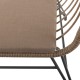 Градинско кресло Ariki 121 x 62 x 76 cm синтетичен ратан Стомана Графит NaN –  BB Фотьойли