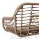 Aiatool Ariki 57 x 62 x 80 cm синтетичен ратан Стомана Бял NaN –  BB Градински столове за хранене