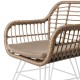 Aiatool Ariki 57 x 62 x 80 cm синтетичен ратан Стомана Бял NaN –  BB Градински столове за хранене