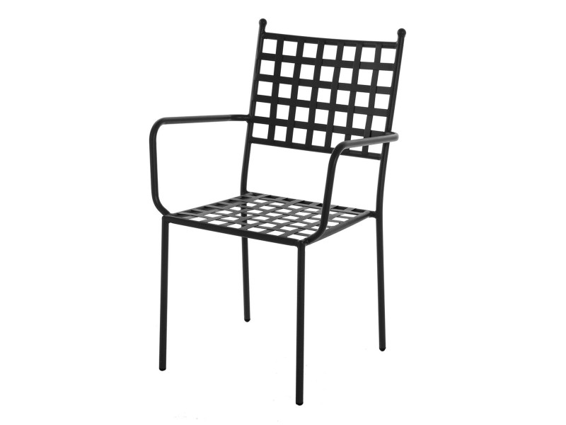 Aiatool Cartago 56 x 55 x 90 cm Черен Желязо NaN –  BB Градински столове за хранене