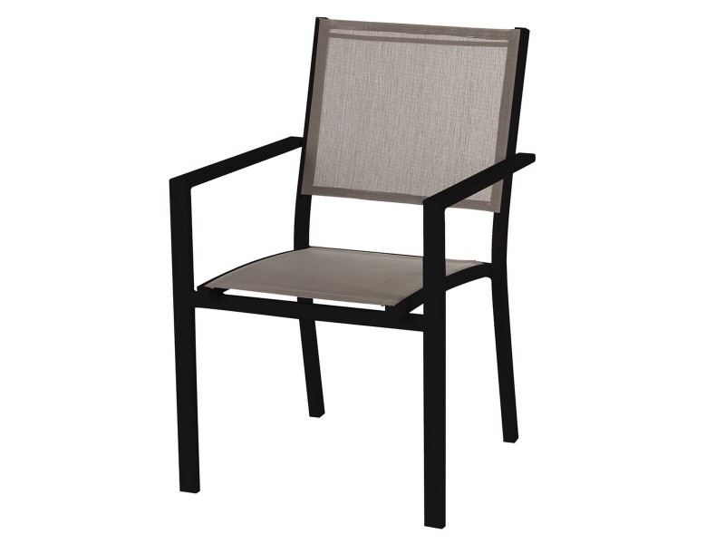 Aiatool Thais 55,2 x 60,4 x 86 cm Графит Тъмнокафяв Алуминий NaN –  BB Градински столове за хранене