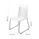 Aiatool Antea 57 x 61 x 90 cm Въже Бял NaN –  BB Градински столове за хранене