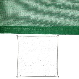 Сянка платна Vela sombreo Зелен 500 x 500 x 0,5 cm Тента