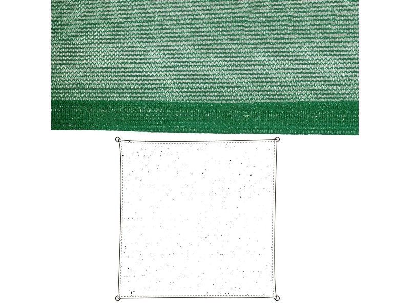 Сянка платна Vela sombreo Зелен 500 x 500 x 0,5 cm Тента NaN –  BB Сянка платна