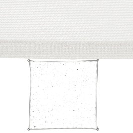 Сянка платна Vela sombreo Бял 5 x 5 m 300 x 300 x 0,5 cm Тента