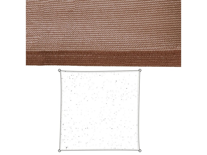 Сянка платна Vela sombreo Шоколад 5 x 5 m 500 x 500 x 0,5 cm Тента NaN –  BB Сянка платна