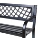 Пейка Viko 115 x 51 x 74 cm Черен Стомана Градина NaN –  BB Банки