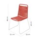 Aiatool Antea 57 x 61 x 90 cm Червен Въже NaN –  BB Градински столове за хранене