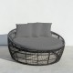Lamamistool Dido 160 x 160 x 76 cm Кръгъл Черен NaN –  BB Шезлонги
