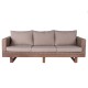 Градински диван Patsy 220 x 89 x 64,50 cm Дървен Pатан NaN –  BB Дивани