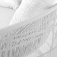 Lamamistool Dido 160 x 160 x 76 cm Кръгъл Бял NaN –  BB Шезлонги