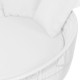 Lamamistool Dido 160 x 160 x 76 cm Кръгъл Бял NaN –  BB Шезлонги
