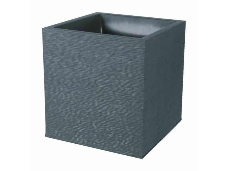 Саксия EDA Квадратек Тъмно сив (39 x 39 x 43 cm) NaN –  BB Саксии