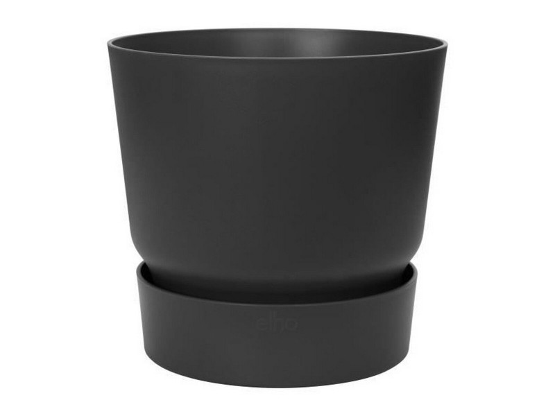 Саксия Elho Greenville Черен Пластмаса Кръгъл Ø 40 cm Ø 39 x 36,8 cm NaN –  BB Саксии