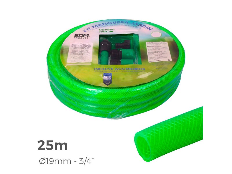Маркуч EDM 74065 PVC Ø 25 mm (25 m) (5 броя) NaN –  BB Градински маркучи
